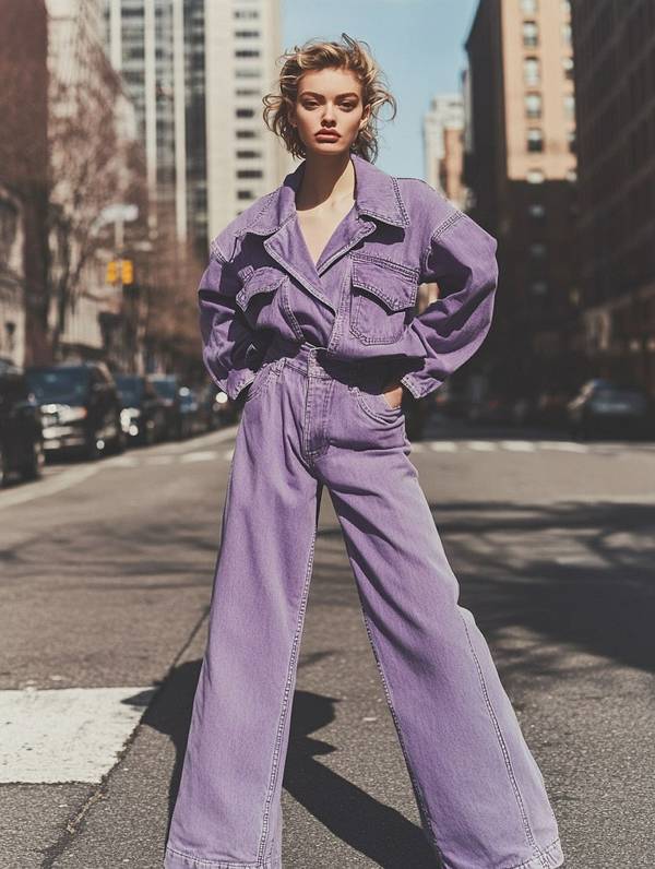 紫色褲子配什么顏色上衣，紫色搭配指南：17個上衣配色方案演繹高級感