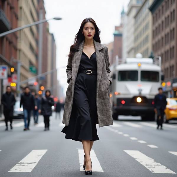 深藍色風衣配什么內(nèi)搭，深藍風衣最實用配色：配白顯貴、搭灰知性、撞棕時髦