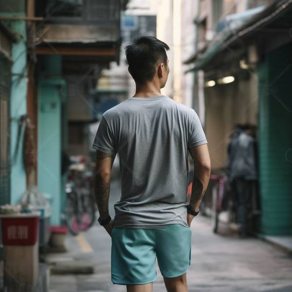 灰色短褲配什么短袖男，灰調夏日穿搭指南：男士灰色短褲配色搭配全解析