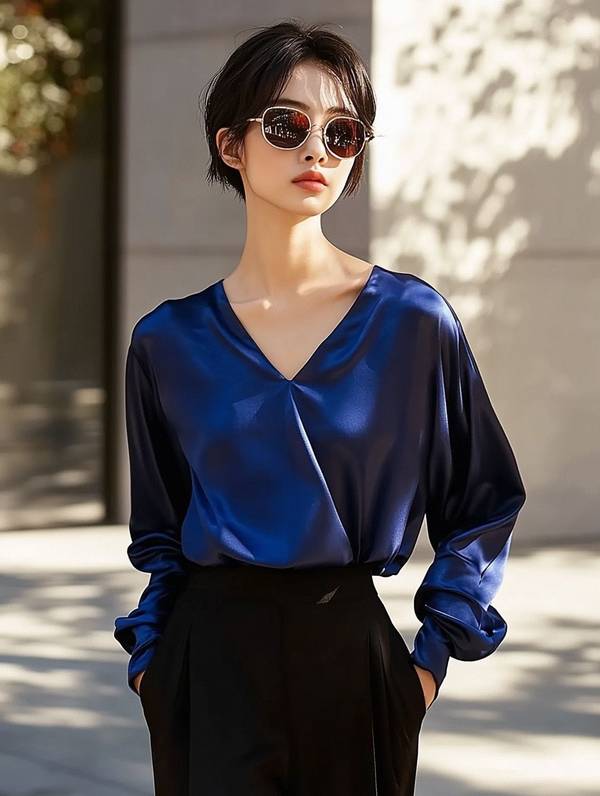 深藍色配什么顏色好看，深藍為底三色配，經典和諧更出彩