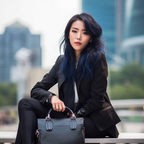 黑色和藏青色哪個洋氣，藏青色的永恒優雅與黑色經典的時尚對比