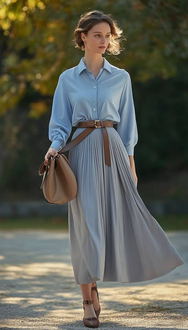 藍裙子配什么顏色的包，藍裙搭配指南：五種配色方案點亮優雅造型