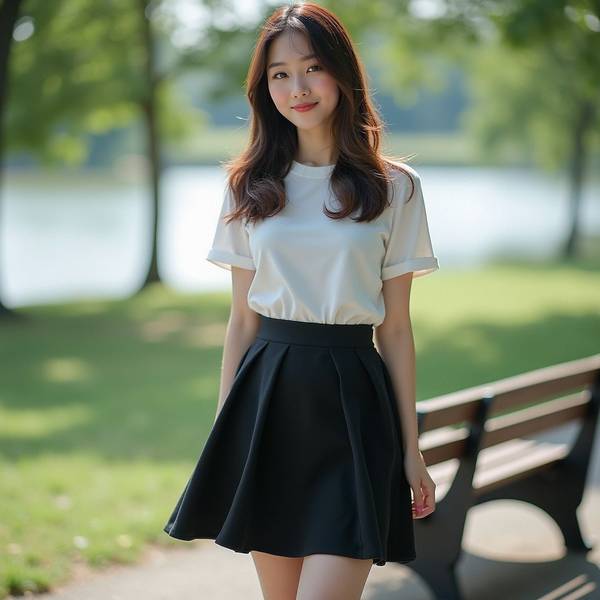 黑色裙子配什么顏色上衣，黑色裙子色彩搭配指南，6種上衣配色穿出高級感