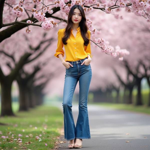 黃色上衣配什么顏色褲子好看，黃色上衣與牛仔褲搭配的時尚穿搭指南