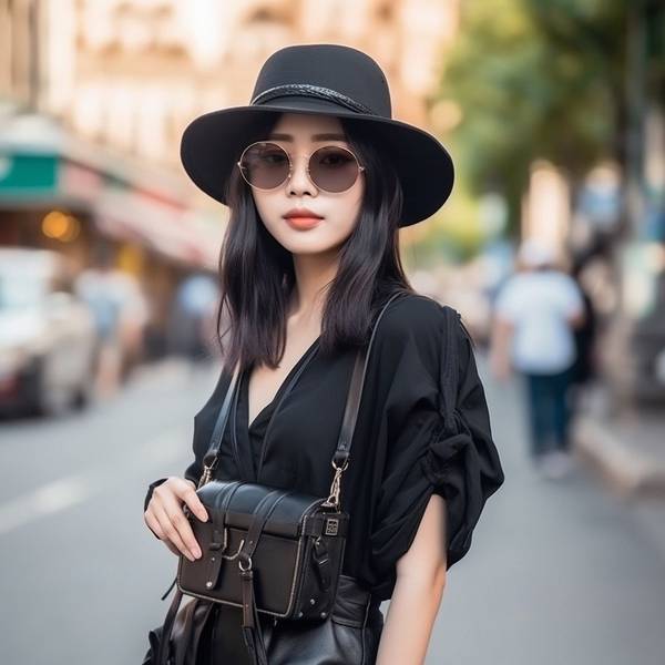 黑色裙子配什么顏色帽子，黑色裙子搭配帽子色彩指南，穿出優雅與和諧之美