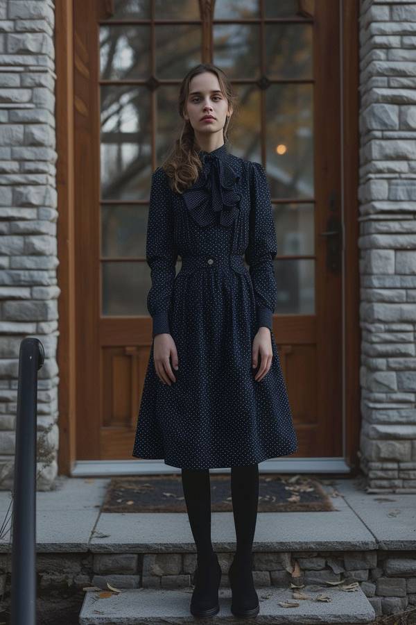 藏藍(lán)色裙子配什么顏色襪子，藏藍(lán)半裙配色指南：這5種襪子搭配最優(yōu)雅高級