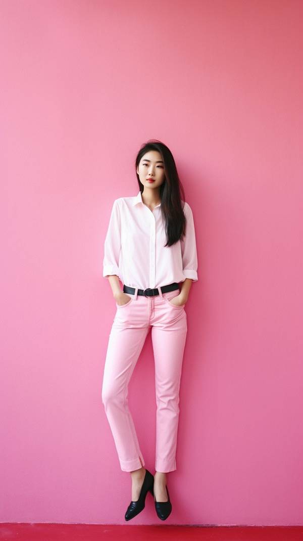 玫紅色上衣配什么顏色褲子好看，玫紅上衣配色指南：這三種褲子顏色最顯高級(jí)時(shí)尚