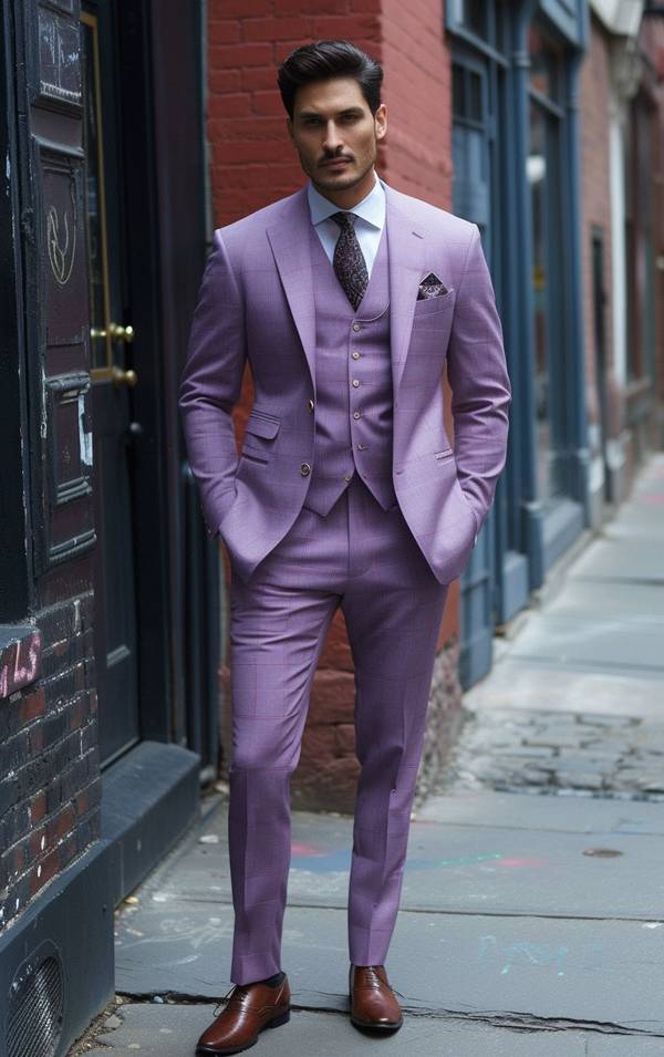 紫色衣服配什么顏色褲子，紫色衣物搭配各色褲裝的經典配色指南