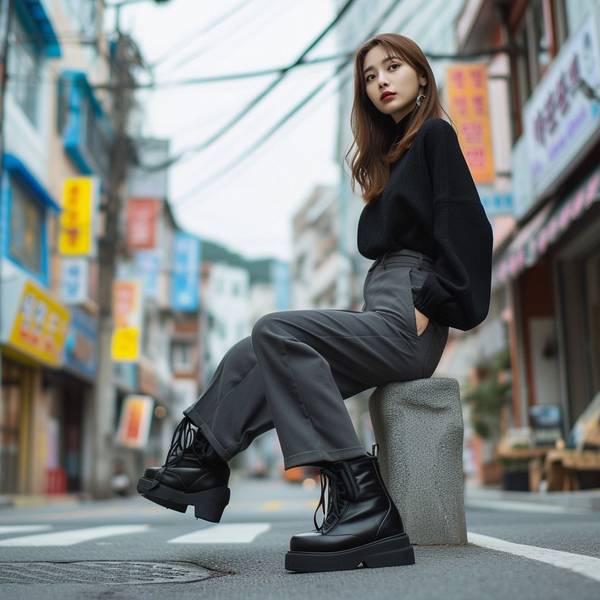 黑色休閑褲配什么顏色鞋子，黑褲子配色寶典：這樣搭鞋子顯高又時(shí)髦