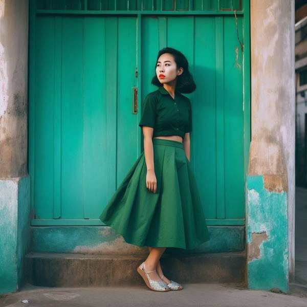 墨綠色搭配什么顏色好看，墨綠雅韻：巧配4種高級色系的搭配美學指南