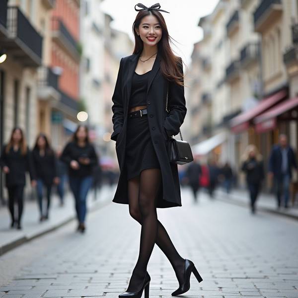 藏藍(lán)色裙子配什么顏色襪子，藏藍(lán)半裙配色指南：這5種襪子搭配最優(yōu)雅高級