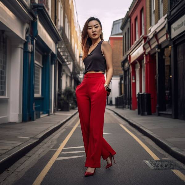 紅色褲子搭配什么顏色上衣，紅褲亮眼穿搭指南：五種最佳配色方案引領秋冬潮流