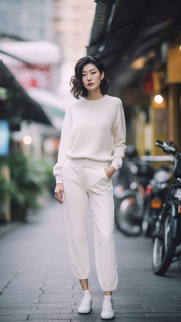 灰色褲子配什么顏色的上衣，灰色與米白的溫柔相遇塑造冬日雅致格調(diào)