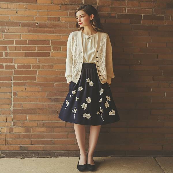 藏藍(lán)色裙子配什么顏色襪子，藏藍(lán)半裙配色指南：這5種襪子搭配最優(yōu)雅高級