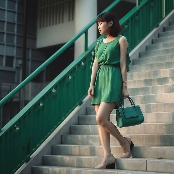 綠色涼鞋配什么衣服，綠色涼鞋穿搭指南輕松搭配時髦夏日造型